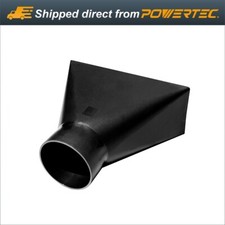 POWERTEC 4 X 10 inch Dust Hood Rectangular Funneled Shape Fitting 70151