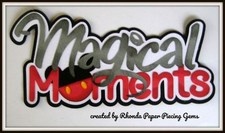 Disney Magical Moment title paper piecing for Premade Scrapbook Pages by Rhonda