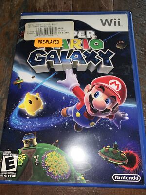 SUPER MARIO GALAXY NINTENDO WII GAME 100% COMPLETE WITH MANUAL NEAR MINT  DISC! 45496900434|