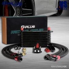 10 Row Fit For Universal AN10 Engine Oil Cooler + Filter Relocation Kit