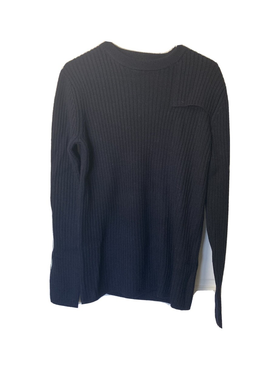 Acne Studios Julius Ribbed Wool Sweater Black size Small | eBay