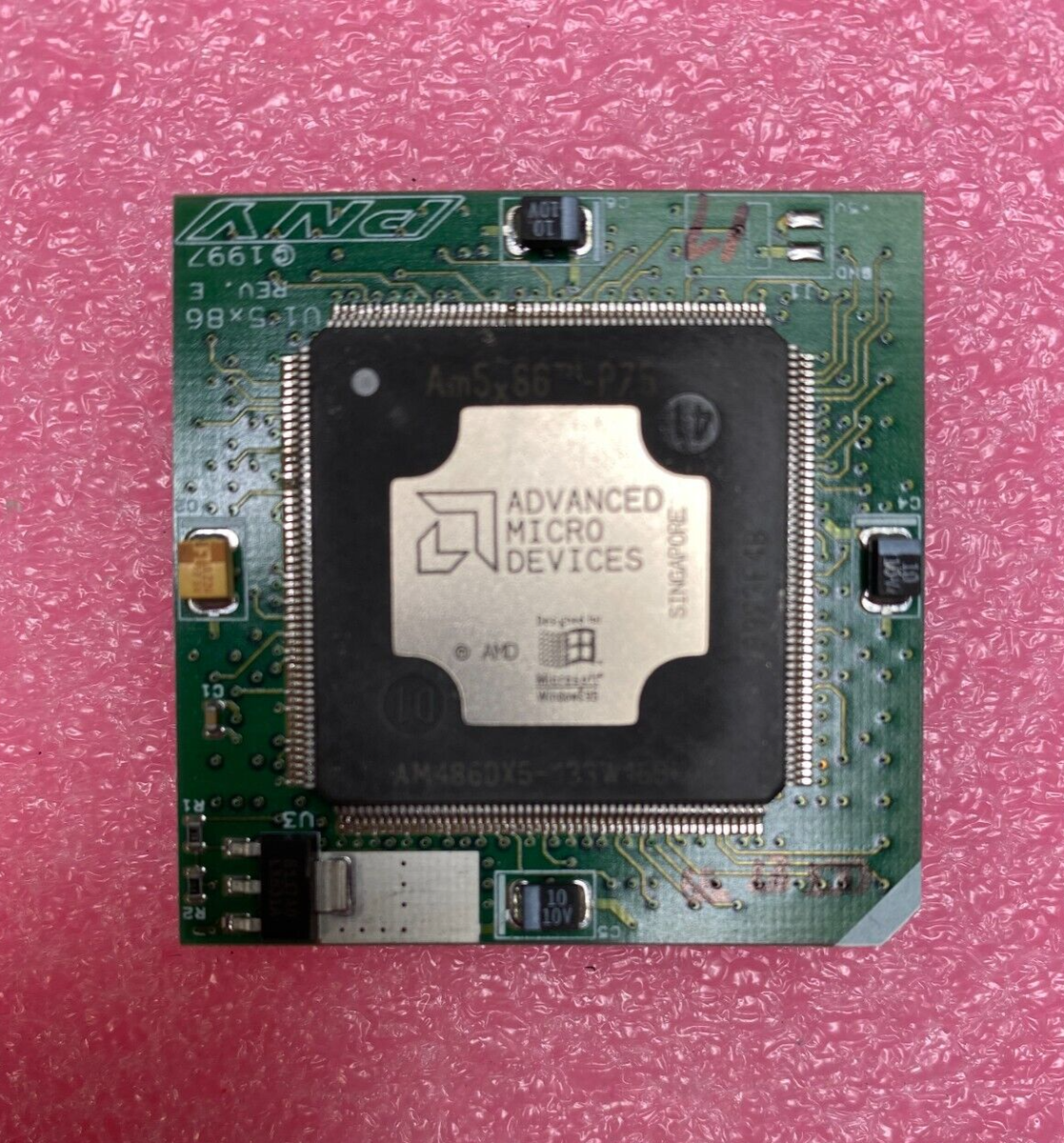 AMD Am5x86-P75 Am486DX5-133 AM486 金CPU Vintage & New AMD Am5x86-P75 CPU AM486DX5-133W16BHC Chip on PNY