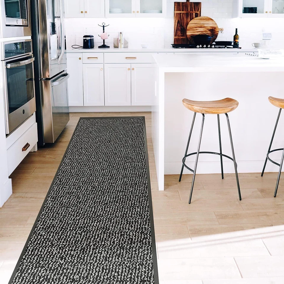 LARGE HEAVY DUTY NON SLIP RUBBER BACK BARRIER DOOR MAT KITCHEN HALLWAY FLOOR RUG - Image 3 of 4