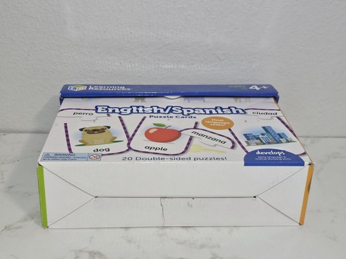Learning Resources English/Spanish Puzzle Cards FAST SHIPPING - Picture 7 of 7