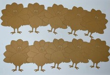   10 TURKEY cardstock paper die cut embellishments THANKSGIVING