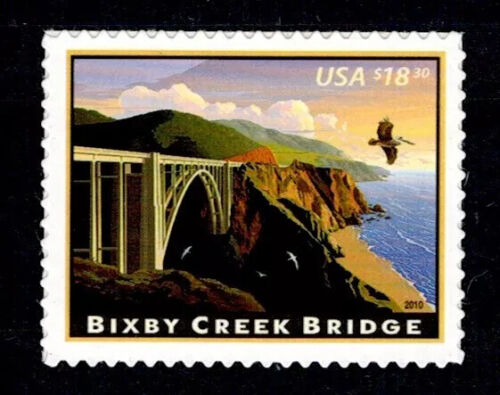 SFSTAMPS US Scott 4439 Bixby Creek Bridge Express Mail $18.30 Stamp MNH 2010