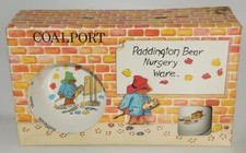 Coalport  3 pc Paddington Bear Nursery Ware Dishes Vintage 1984  NEW in BOX 