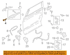 FORD OEM 18-23 Expedition Rear Door Lock Hardware-Handle Base Bolt W709818S437