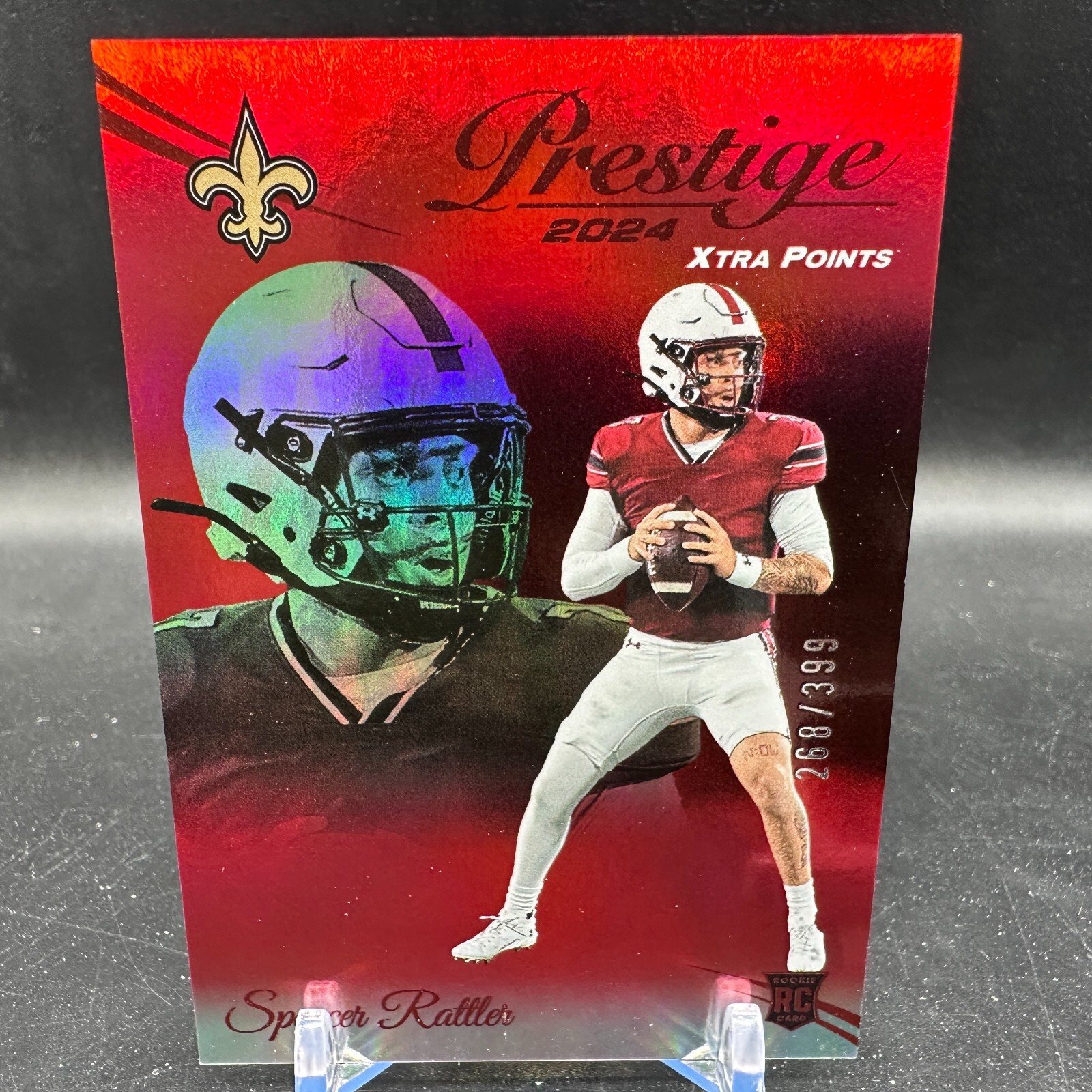 Spencer Rattler Rookie Red Premium Xtra Points /399 2024 Panini Prestige #359