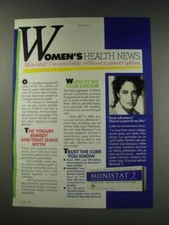 1991 Monistat 7 Cream Ad - Women's health news
