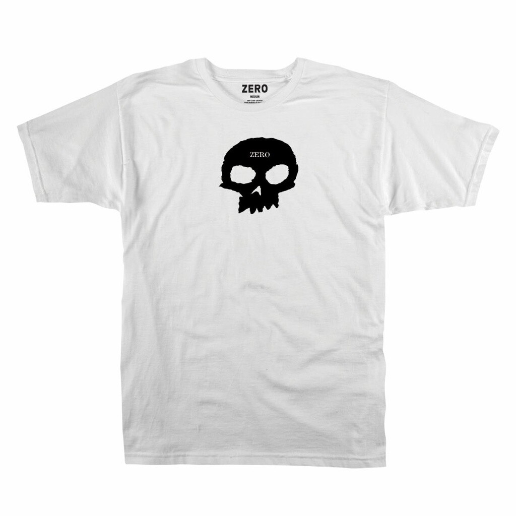 Single Skull Logo White T-shirt