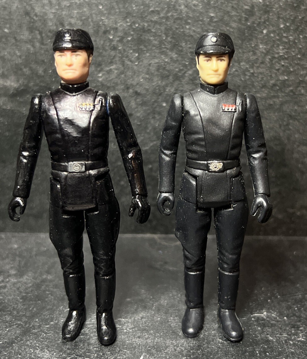 Star Wars Vintage Imperial Commander Lot Of 2 Loose Incomplete Kenner