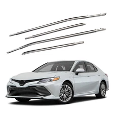 4PCS Door Belt Molding Chrome Trim Left+Right For 2018-2023 Toyota Camry US
