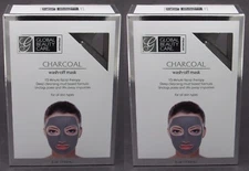 NEW 2-PACK x 5oz Global Beauty Care CHARCOAL Wash Off Mask Mud Face Treatment ++