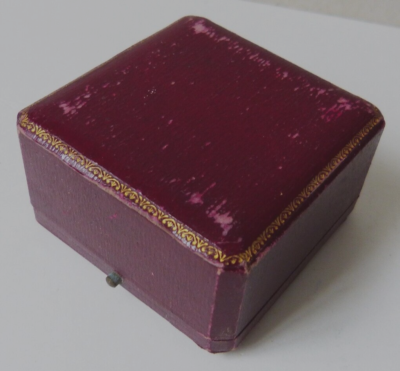 ECRIN ANCIEN A Bijou en Velours Bleu Fin XIXè Victorian Jewel Box