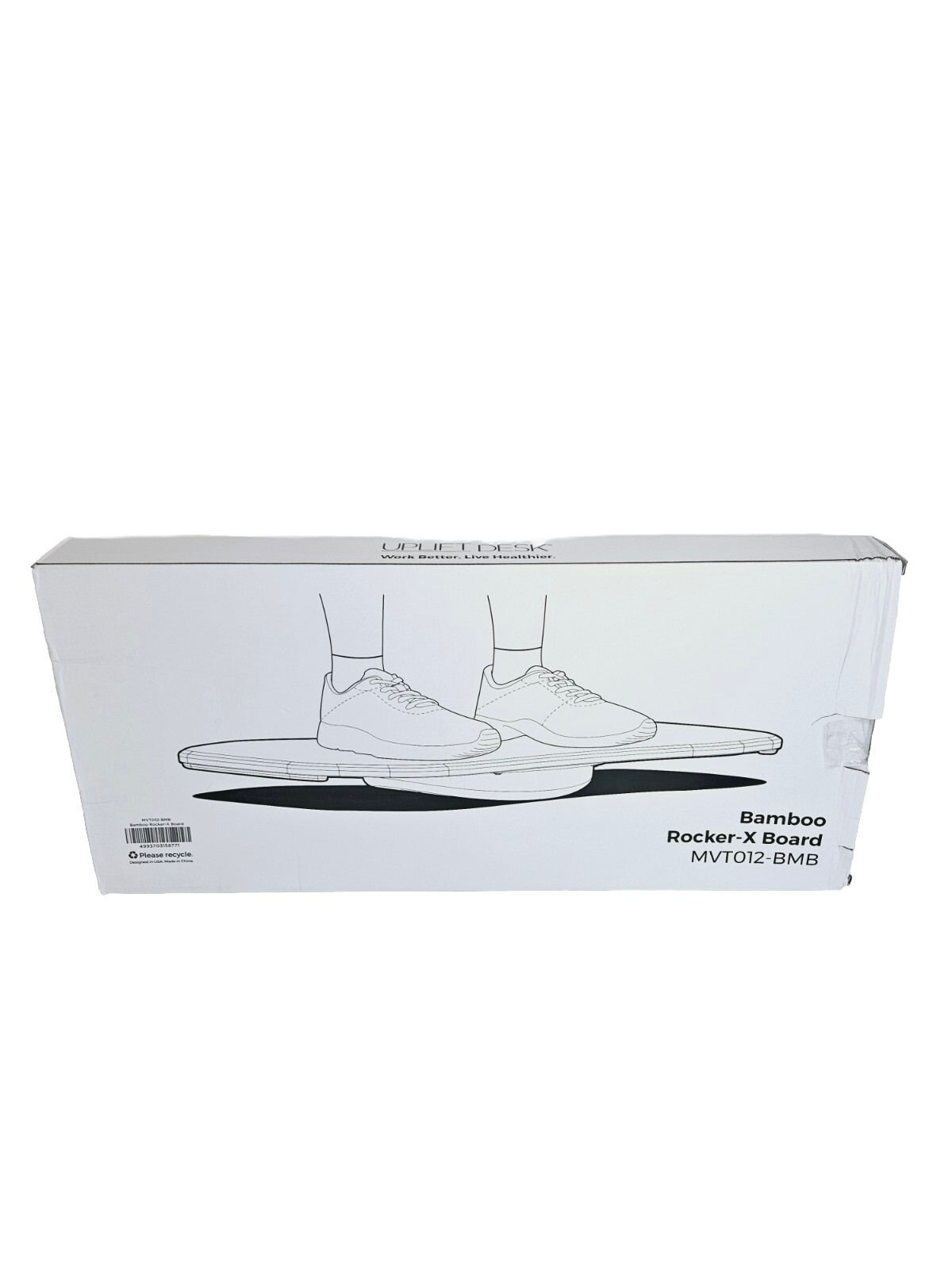 Uplift Bamboo Rocker-X Standing Desk Rocker Board New Open Box-image