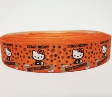 Hello Kitty Happy Thanksgiving Ribbon 1" By the yard NEW