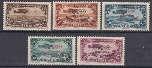 France Syria Syrie 1936 PA Yvert#69A-69E mint hinged