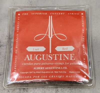 Augustine Classic Red Medium Tension Nylon Guitar Strings Set of 6 String NOS