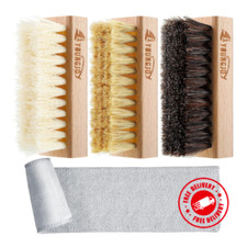 3 PCS Dual Sided Sneaker Shoes Cleaner Brush Set Shoes Clean Brush Kit Both Boar