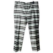 Banana Republic Size 12 Avery Ankle Length Pants Olive Holiday 2017 Straight Leg