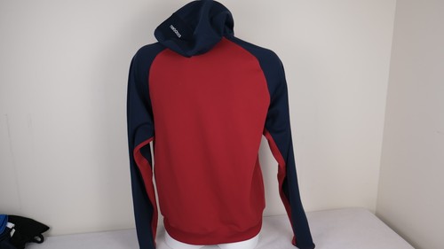 New Balance Melbourne Football Club Mens Hoodie 1/4 Zip Red and Blue Size M - Picture 5 of 7