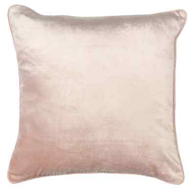 Samtkissen Mars&More 45x45cm Rosa, Kissen mit Kordel, Dekokissen, Couchkissen