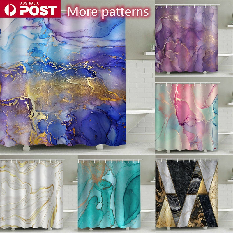 Navy blue and pink shower cheap curtain