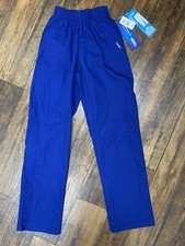 Landau Essentials Women's Elastic Waist Scrub Pants - 8327 Galaxy Blue XS XSMALL
