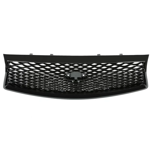 For 2014 2015 2016 2017 Infiniti Q50 Sedan Gloss Black Front Mesh Bumper Grille - Picture 5 of 24