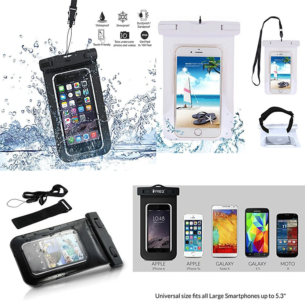 Temdan Custodia Impermeabile Per IPhone 12 (6,1 Pollice) – Antiurto, Antiscivolo, Protettiva Con Cover Posteriore Trasparente – Colore Nero