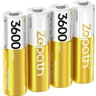 Hochleistungsfähige 4 x AA Lithium Batterien – 3600 mWh, 2000x wiederaufladbar