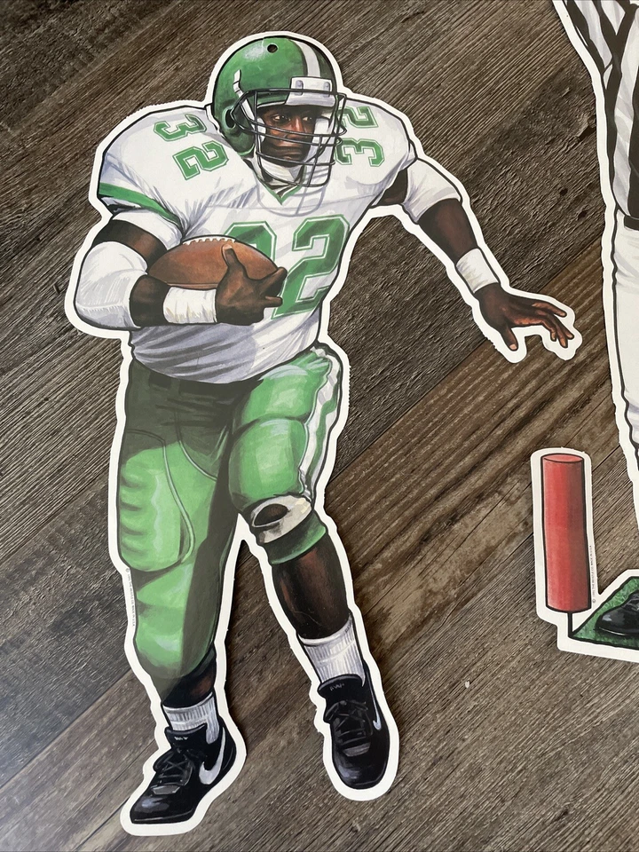 VTG 90s Football Player Cutouts Super Bowl Party Decor Beistle Co (Set of 4) - Image 2 of 4