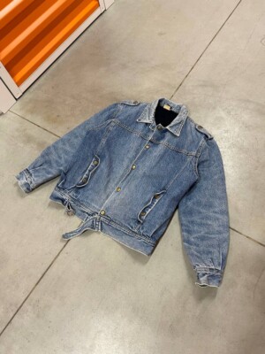 80's Vintage Lee Sherpa Denim Roper Jacket