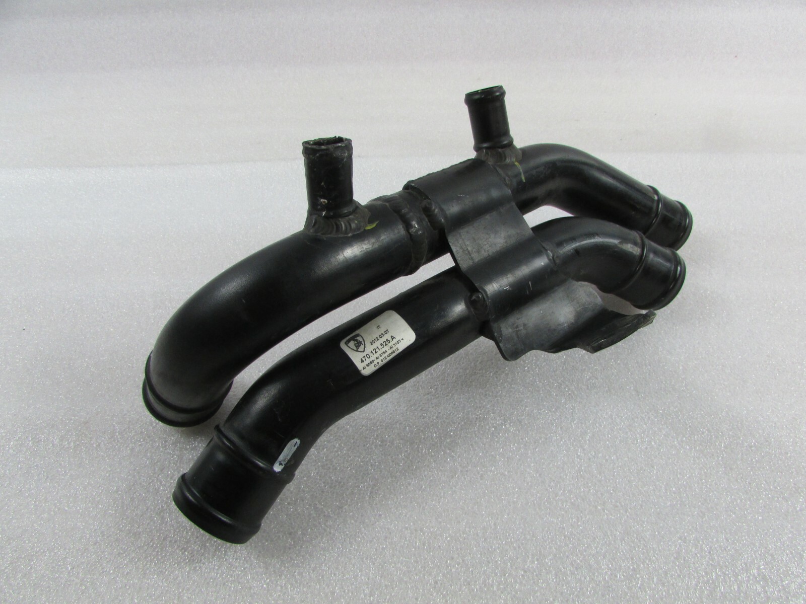 Lamborghini Aventador, RH Right Radiator Coolant/Water Pipe Used, P/N 470121525A