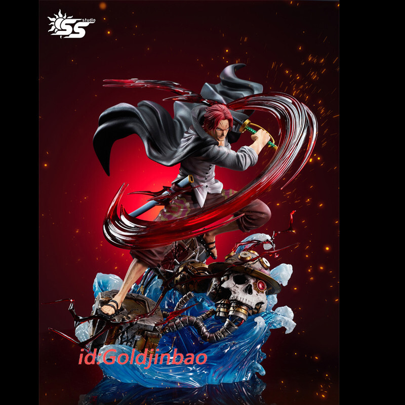 ONE PIECE KING OF ARTIST THE SHANKS 40個 SS Studio One Piece Red Hair Shanks Resin Statue In Stock H40cm