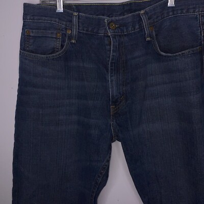 Levi's 569 Loose Straight Dark Wash Blue Denim Jeans Men 36 x 30
