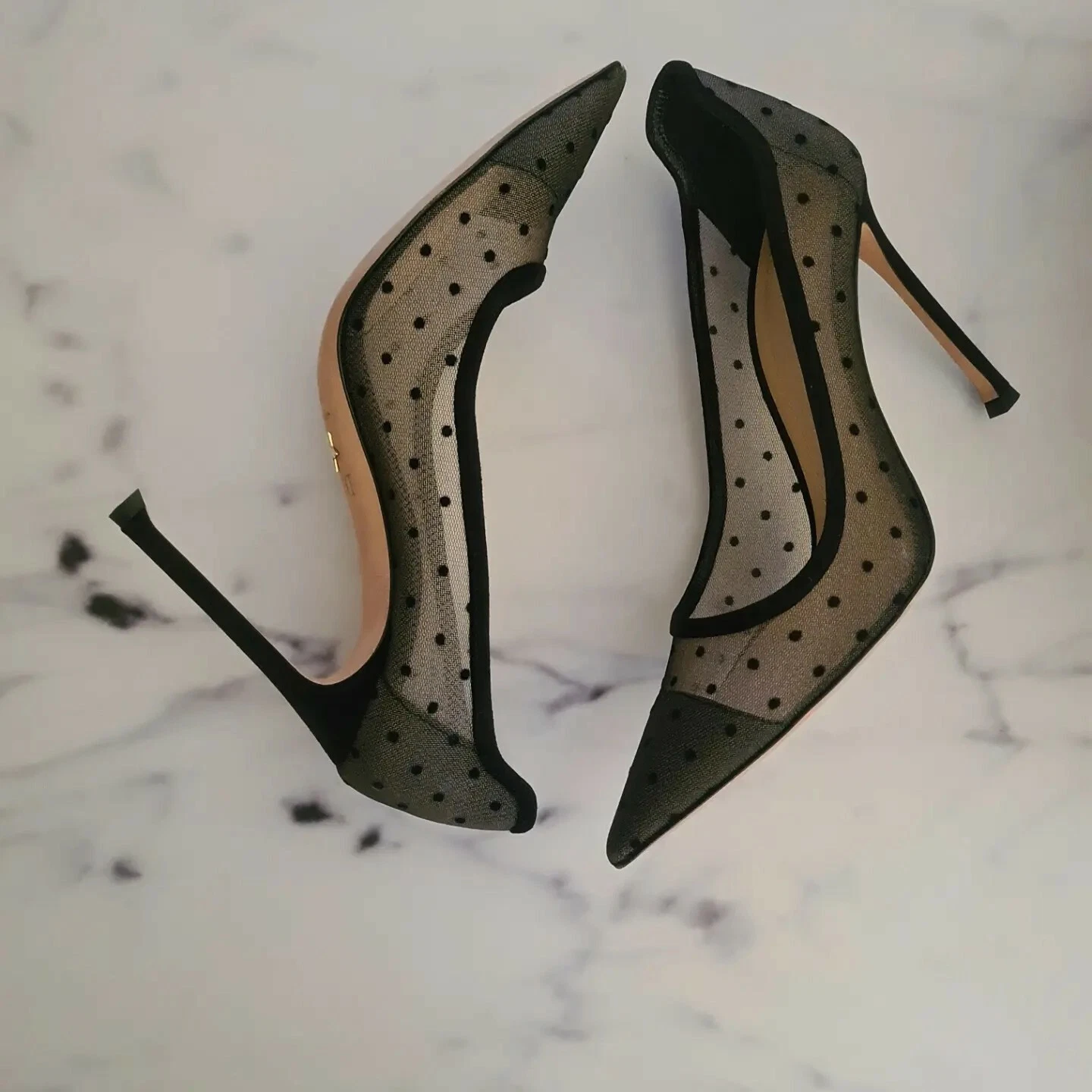  Talons Dior D Moi   talons aiguilles en maille noire chaussures femmes Royaume Uni 5 EU38