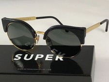 RetroSuperFuture Ilaria Black Lizard Frame Sunglasses 925 53mm NIB