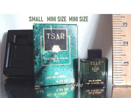 Vintage TSAR Van Cleef & Arpels EDT 7ml-0.24floz Box Colectible Mini Men Discont