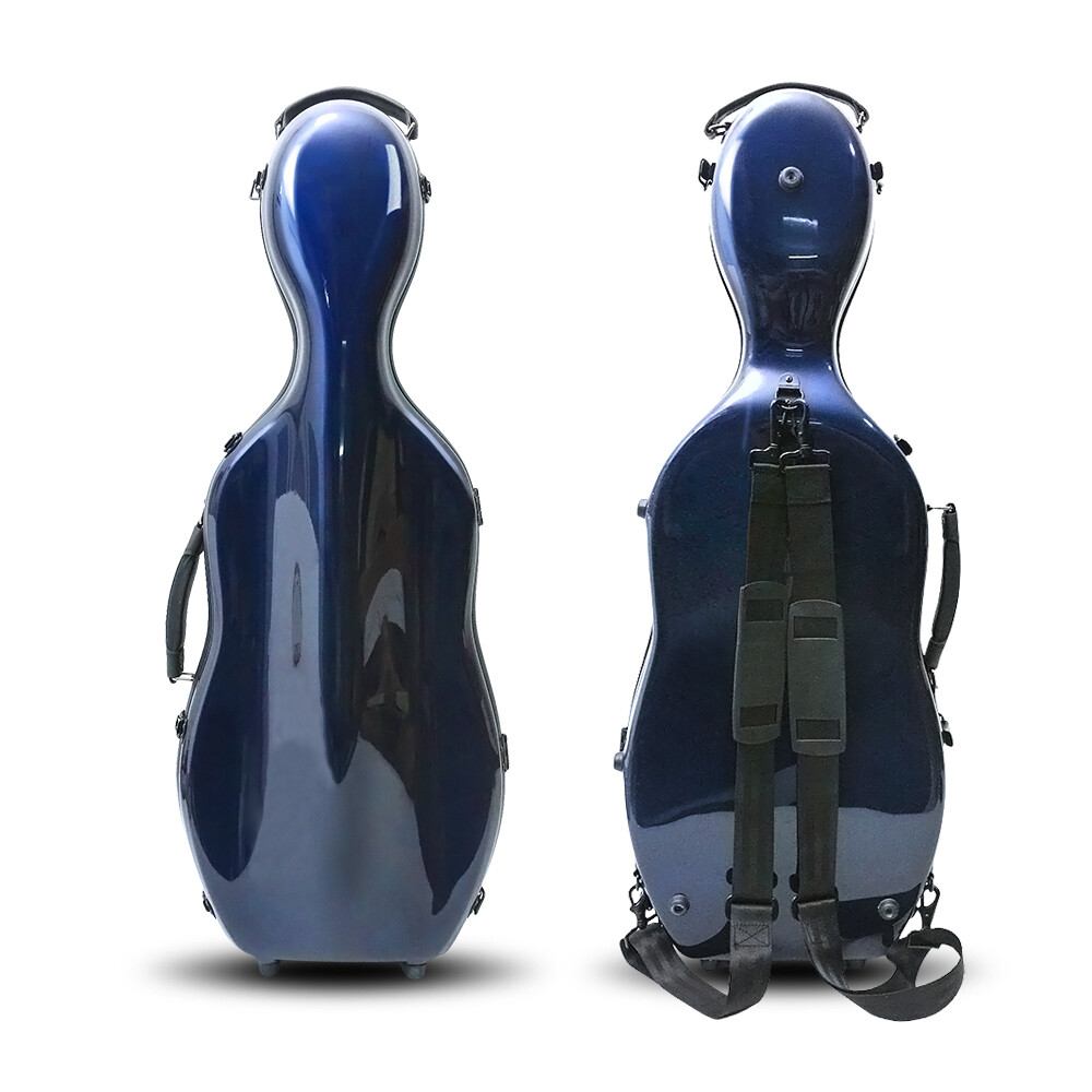 New Viola Case Carbon Fiber Gourd-shaped Viola Bag Strong Light Dark Blue Bags