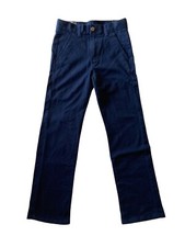 Chaps Boys Schoolwear Blue Pants Slim Navy Blue SZ 8 23x24 NWT