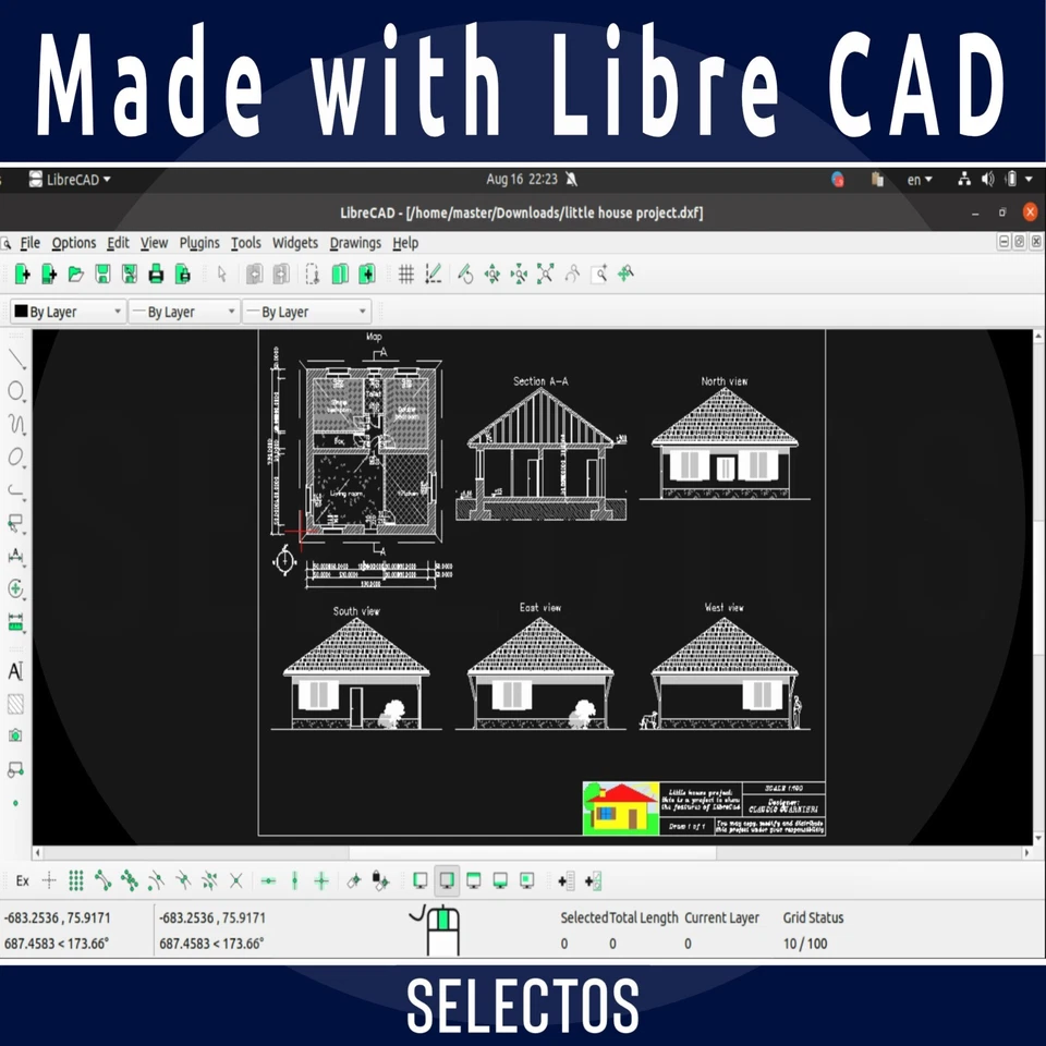 2025 Libre CAD 2D Design Software CD for Windows & Mac + PDFs Install, Manual - Image 4 of 4