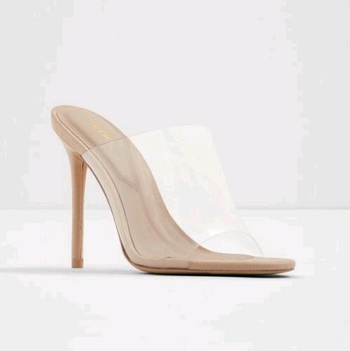 Aldo Clear High mule Heels Dussa stiletto heel size 6 eBay
