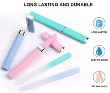 Vanfa Glass Nail File 3 Pieces Set for Natural Nail