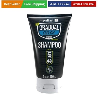 Gray Hair Darkening Shampoo - Gradual Hair Color for Gray Coverage, Hypoaller...