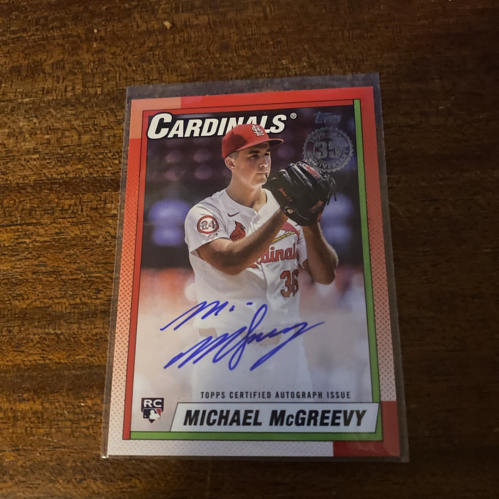 Michael McGreevy #90B2-MMC 2025 Topps 1990 Topps Baseball Autographs Series Two