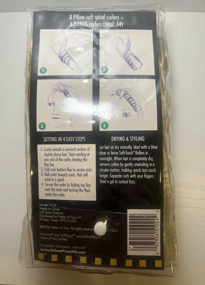 Hot Tools Rodillos Solares Estilo #HT24 16 Rizadores Espirales Autoportables 2006 Foto 3 de 4