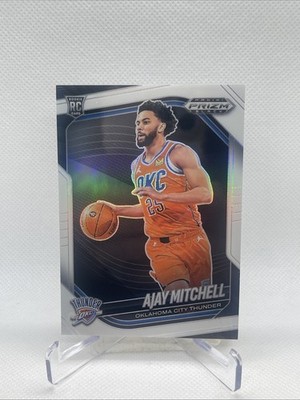 AJAY MITCHELL 2024 PANINI PRIZM BLACK WHITE Rookie RC /175 THUNDER