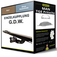 Starre AnhäNgerkupplung für MAN TGE Pritsche 11.2016-Jetzt G.D.W. NEU